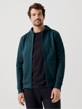 Pact Hoodie Mens Sz M Hooded Organic Cotton Full Zip Casual Pockets Sustainable